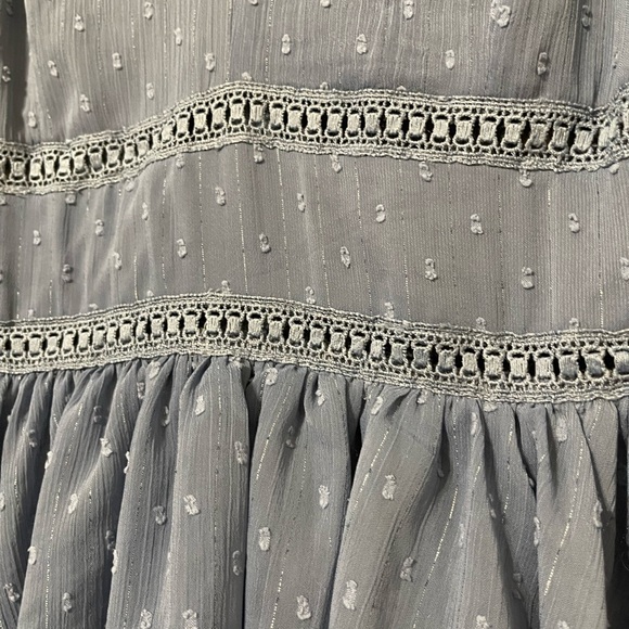 VICI Swiss Dot Peplum Maxi Dress NWT - Picture 5 of 8